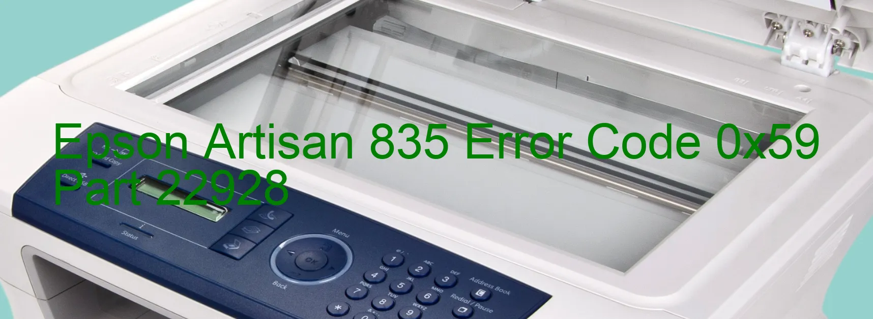 Epson Artisan 835 Error Code 0x59 Part 22928