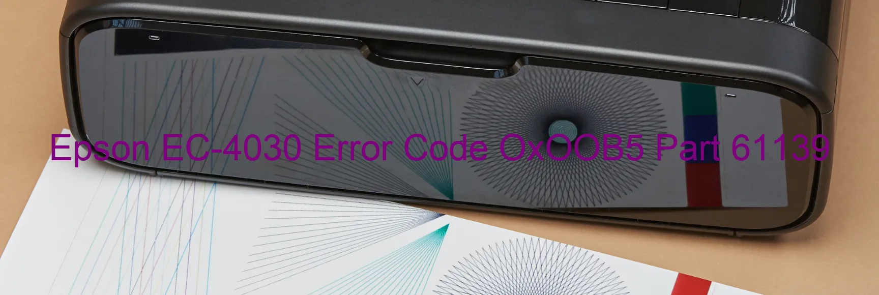 Epson EC-4030 Error Code OxOOB5 Part 61139