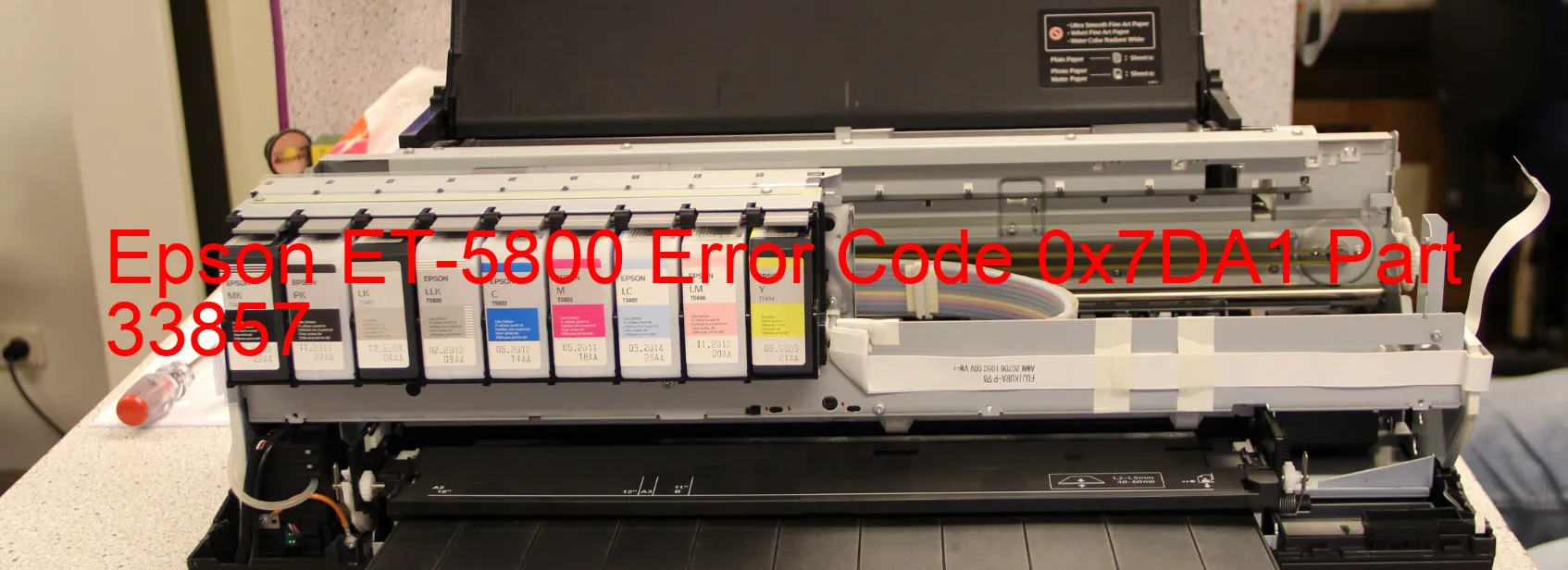 Epson ET-5800 Error Code 0x7DA1 Part 33857