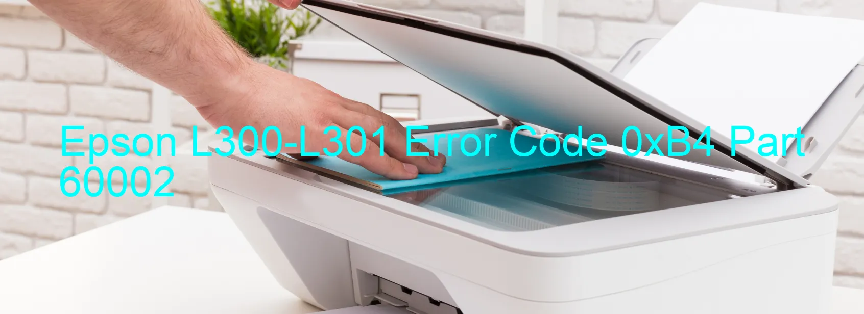 Epson L300-L301 Error Code 0xB4 Part 60002