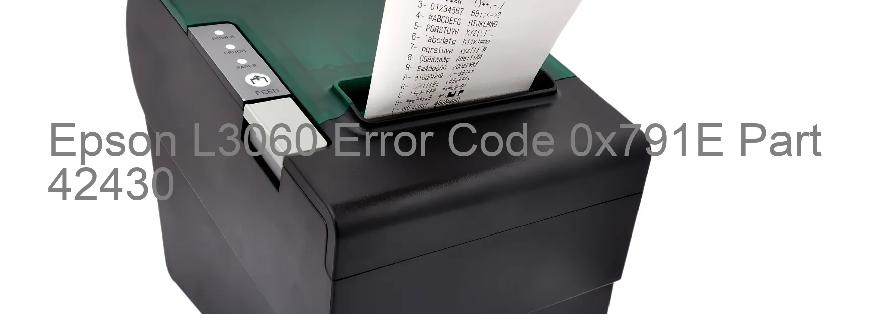 Epson L3060 Error Code 0x791E Part 42430