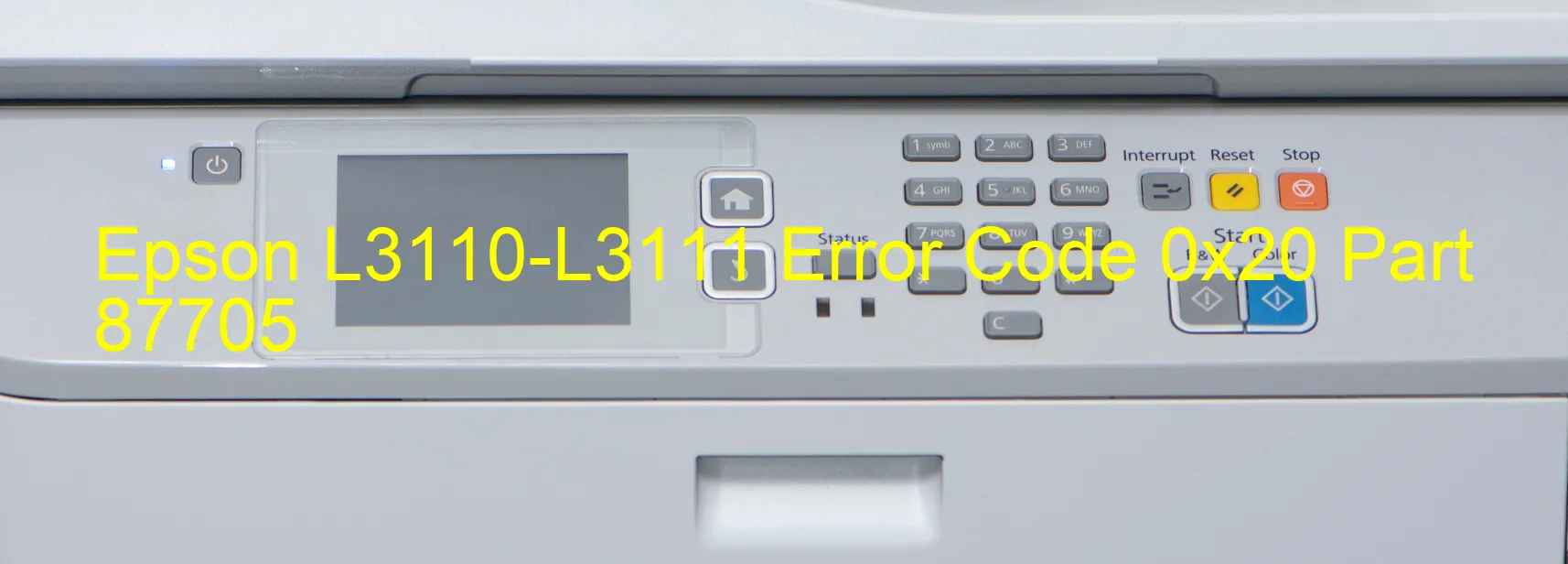 Epson L3110-L3111 Error Code 0x20 Part 87705