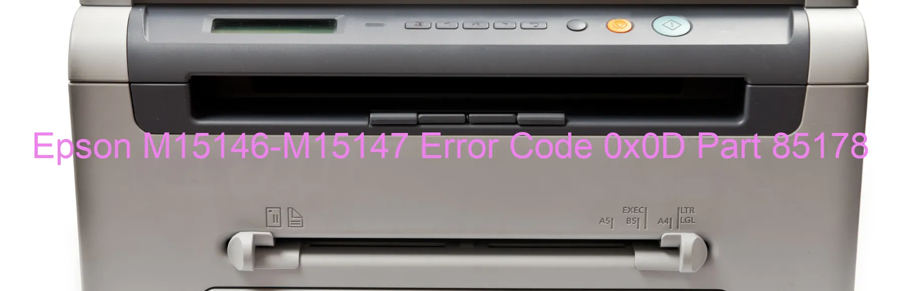 Epson M15146-M15147 Error Code 0x0D Part 85178