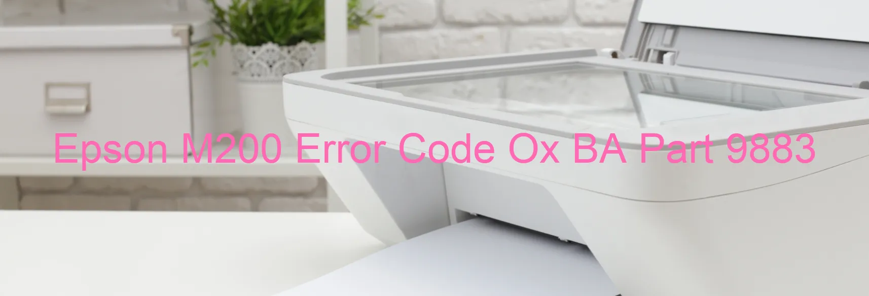 Epson M200 Error Code Ox BA Part 9883