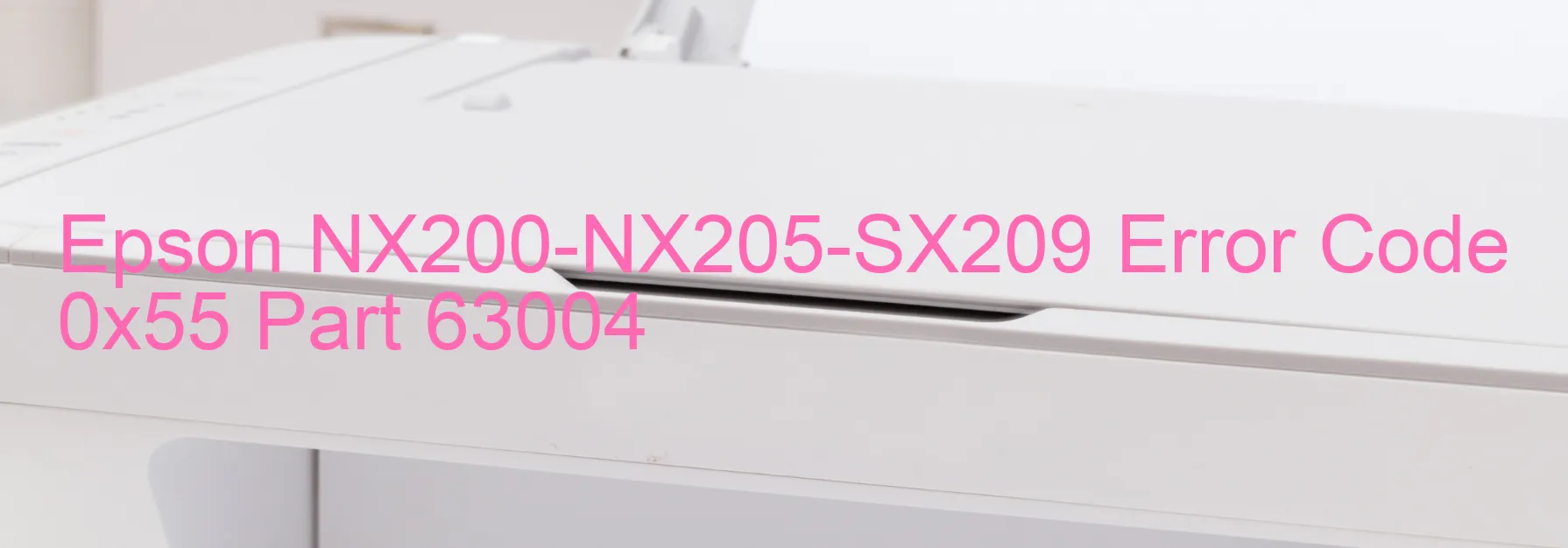 Epson NX200-NX205-SX209 Error Code 0x55 Part 63004