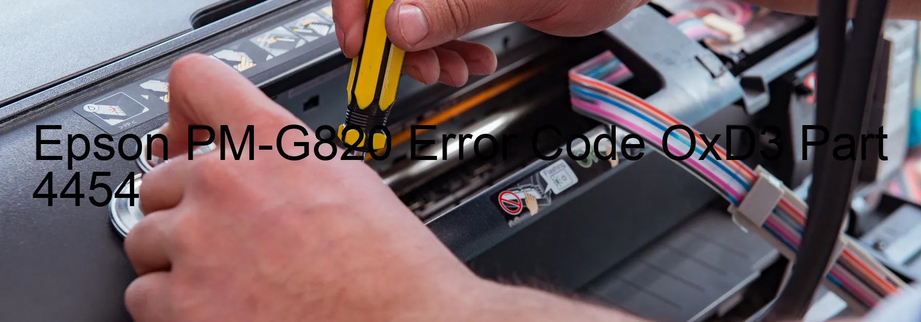 Epson PM-G820 Error Code OxD3 Part 4454