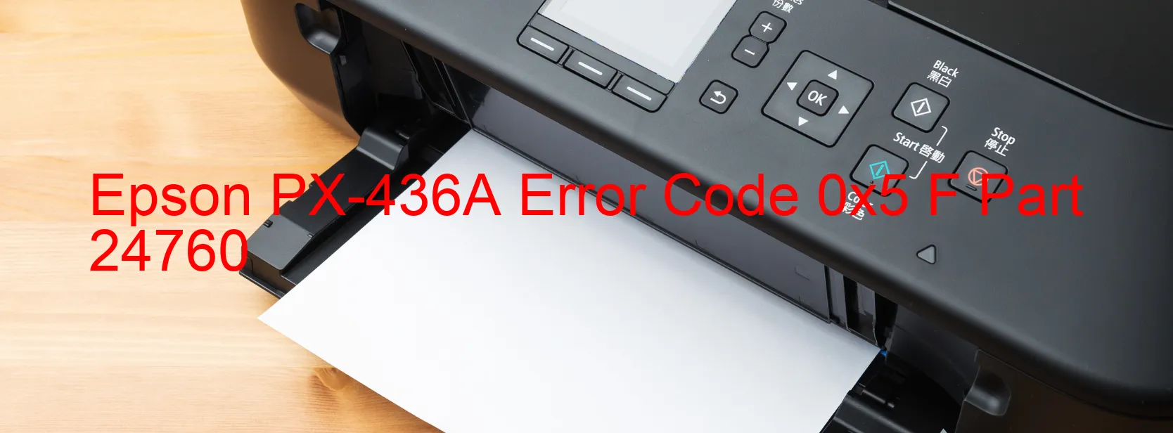 Epson PX-436A Error Code 0x5 F Part 24760