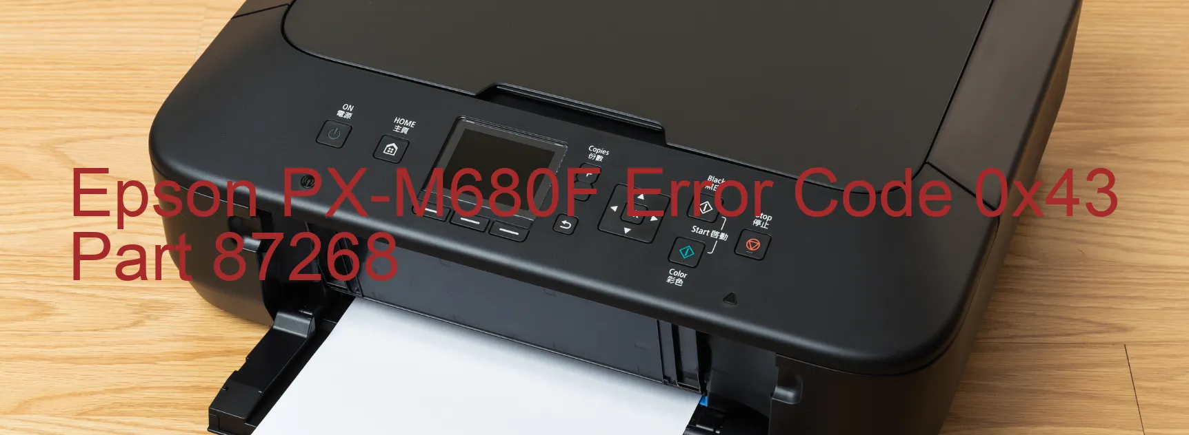 Epson PX-M680F Error Code 0x43 Part 87268