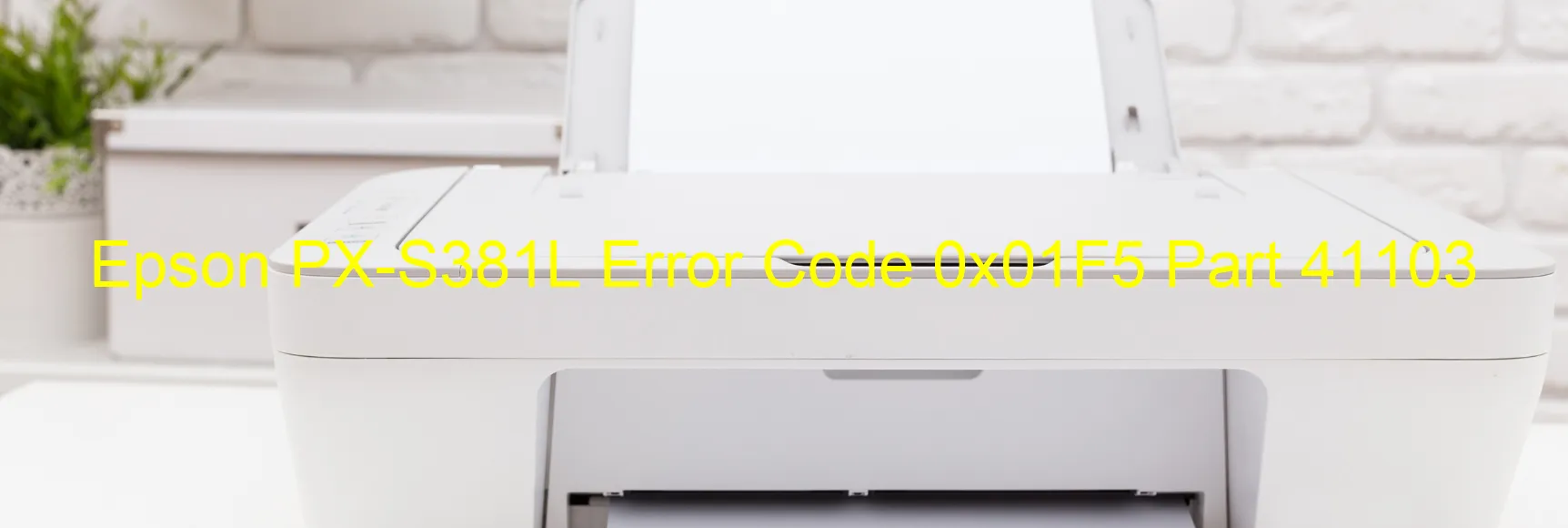 Epson PX-S381L Error Code 0x01F5 Part 41103