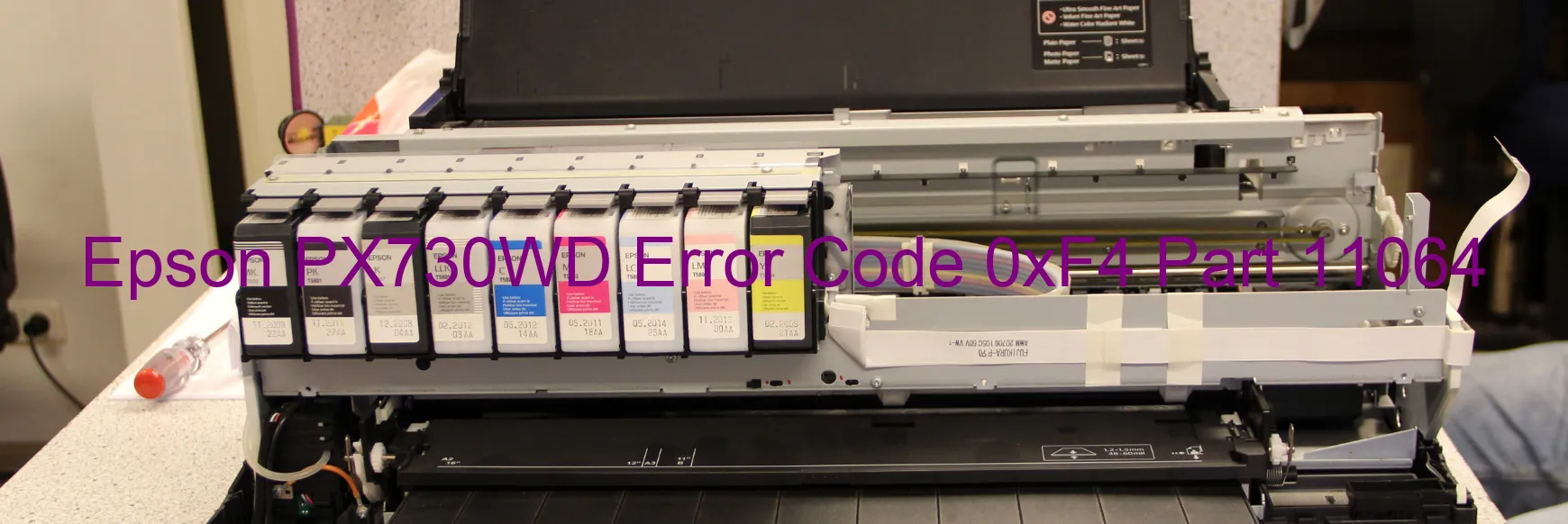 Epson PX730WD Error Code 0xF4 Part 11064