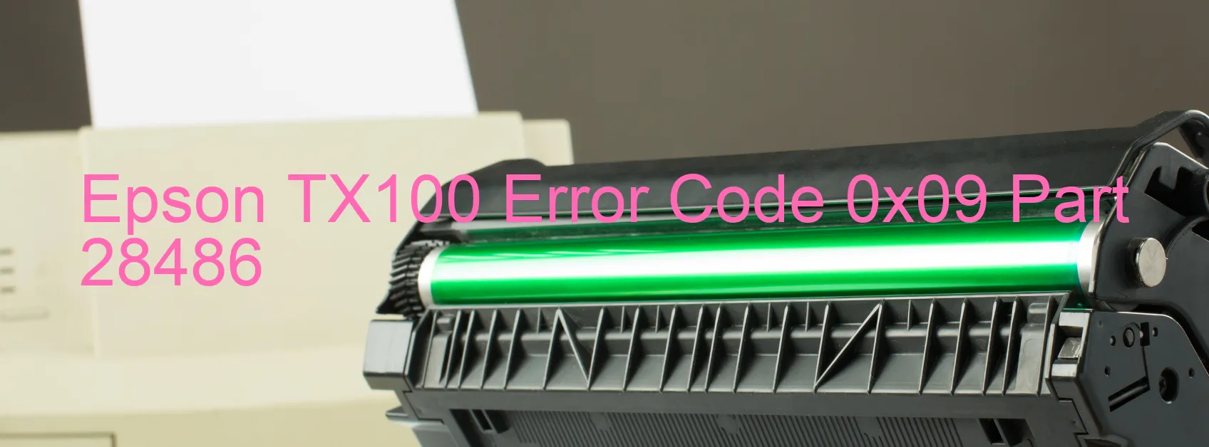 Epson TX100 Error Code 0x09 Part 28486