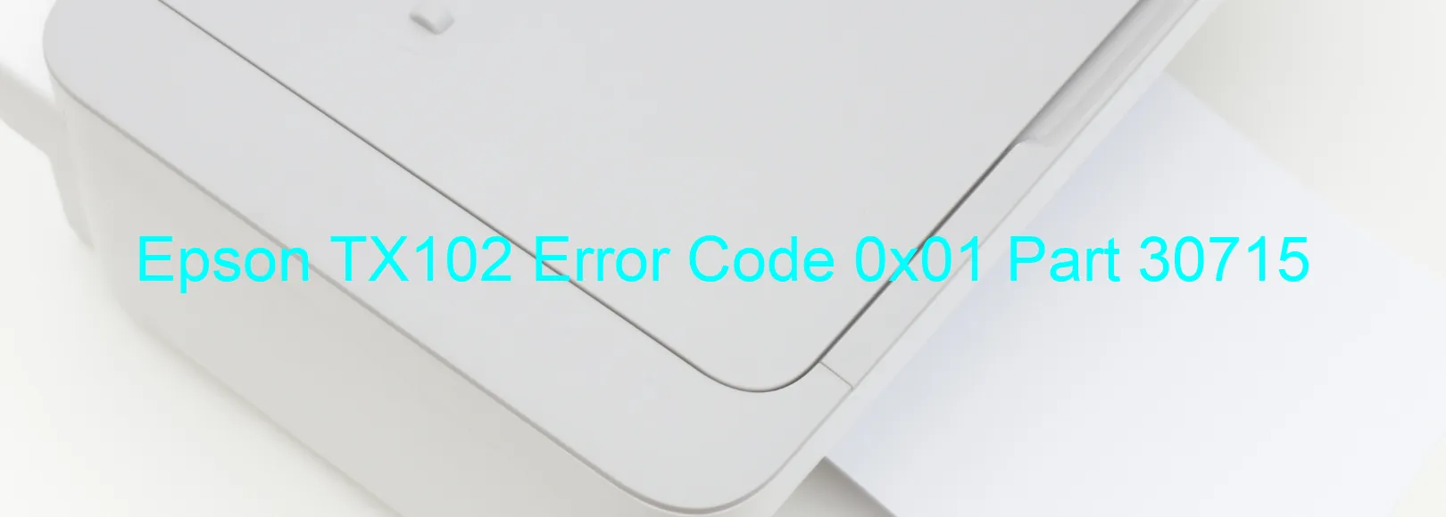 Epson TX102 Error Code 0x01 Part 30715