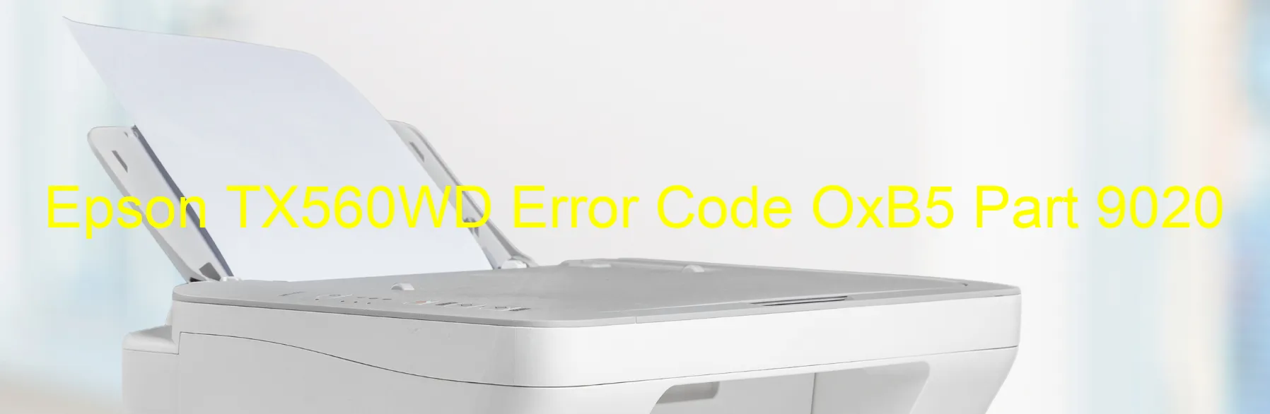 Epson TX560WD Error Code OxB5 Part 9020