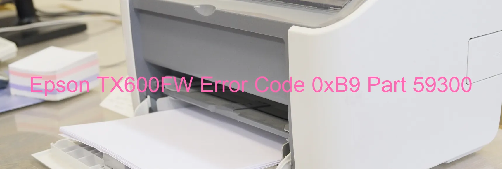 Epson TX600FW Error Code 0xB9 Part 59300