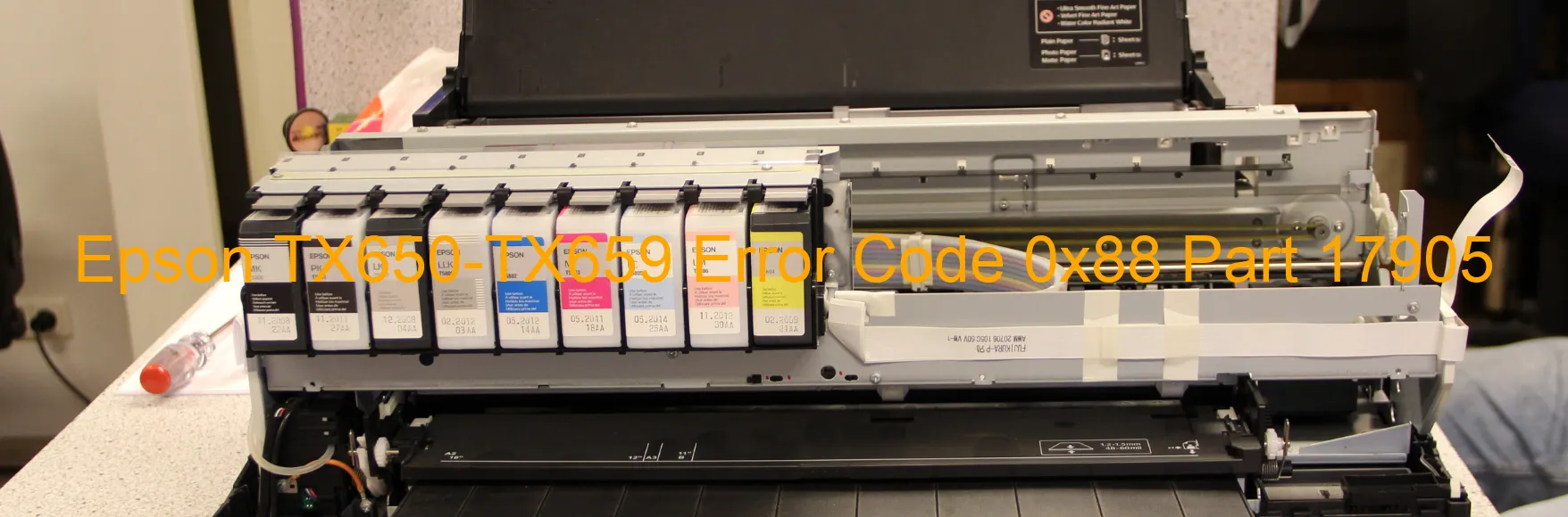 Epson TX650-TX659 Error Code 0x88 Part 17905