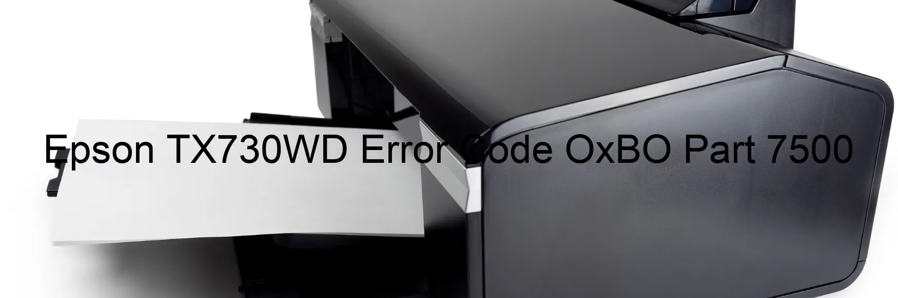 Epson TX730WD Error Code OxBO Part 7500