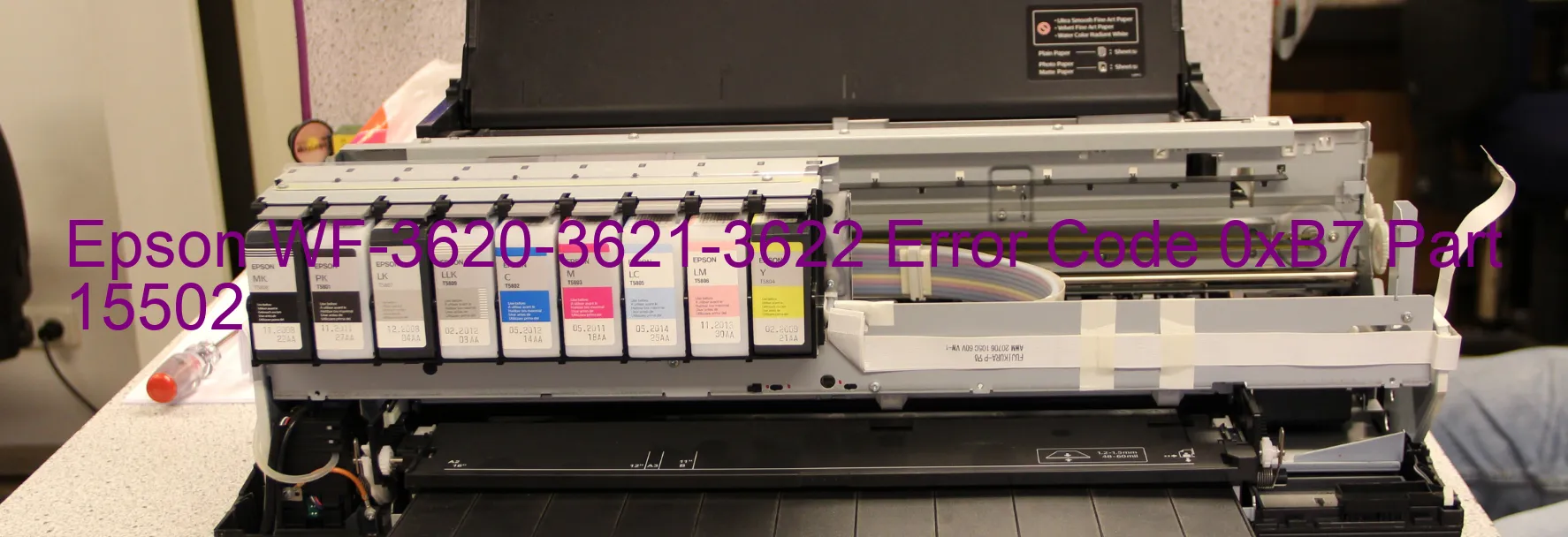 Epson WF-3620-3621-3622 Error Code 0xB7 Part 15502