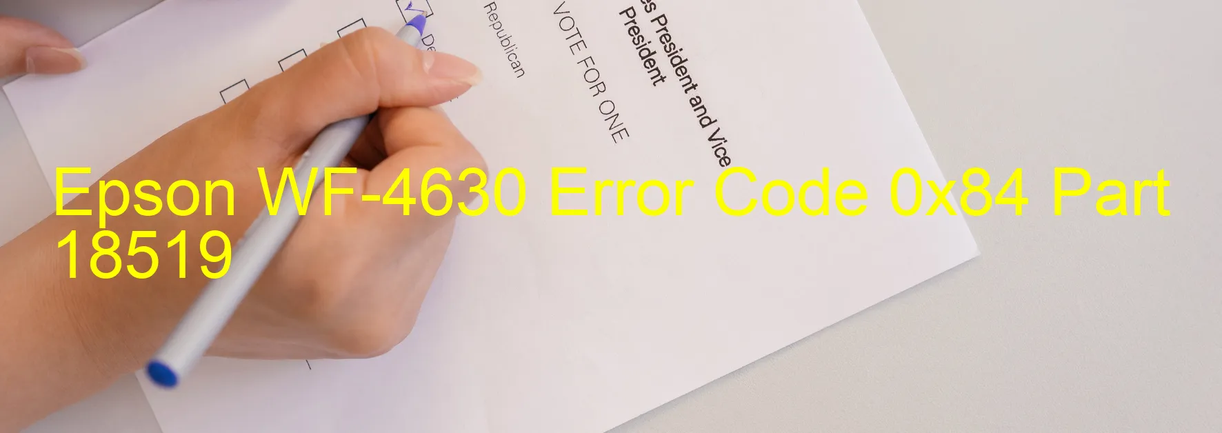 Epson WF-4630 Error Code 0x84 Part 18519