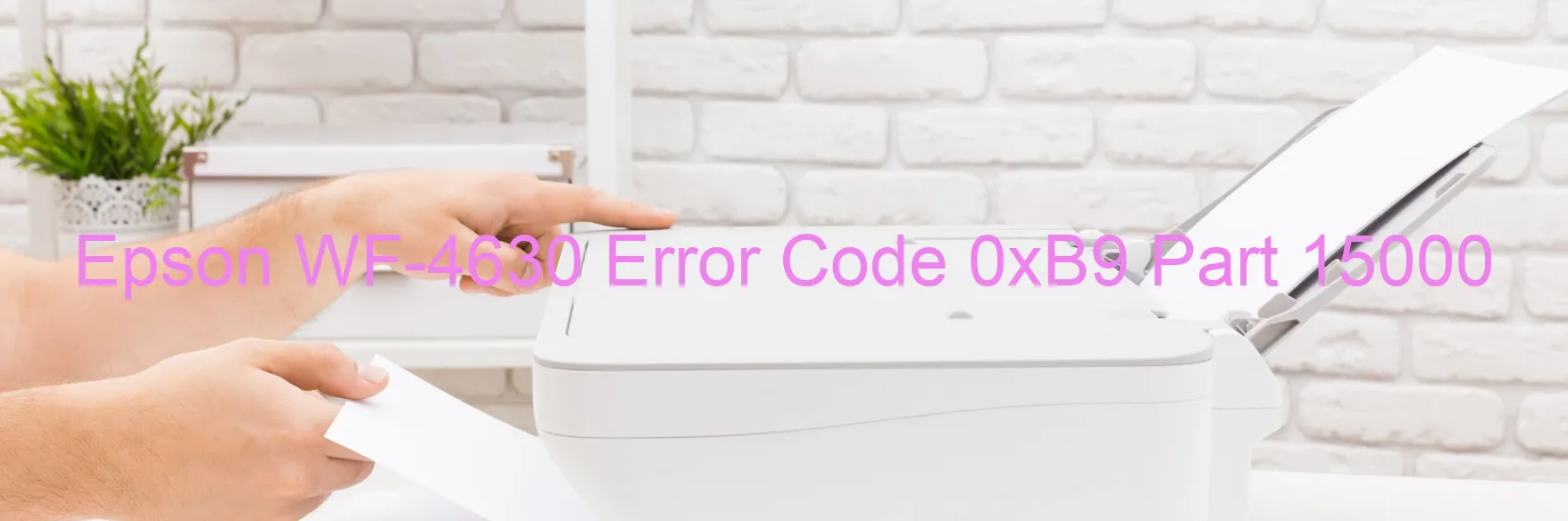 Epson WF-4630 Error Code 0xB9 Part 15000