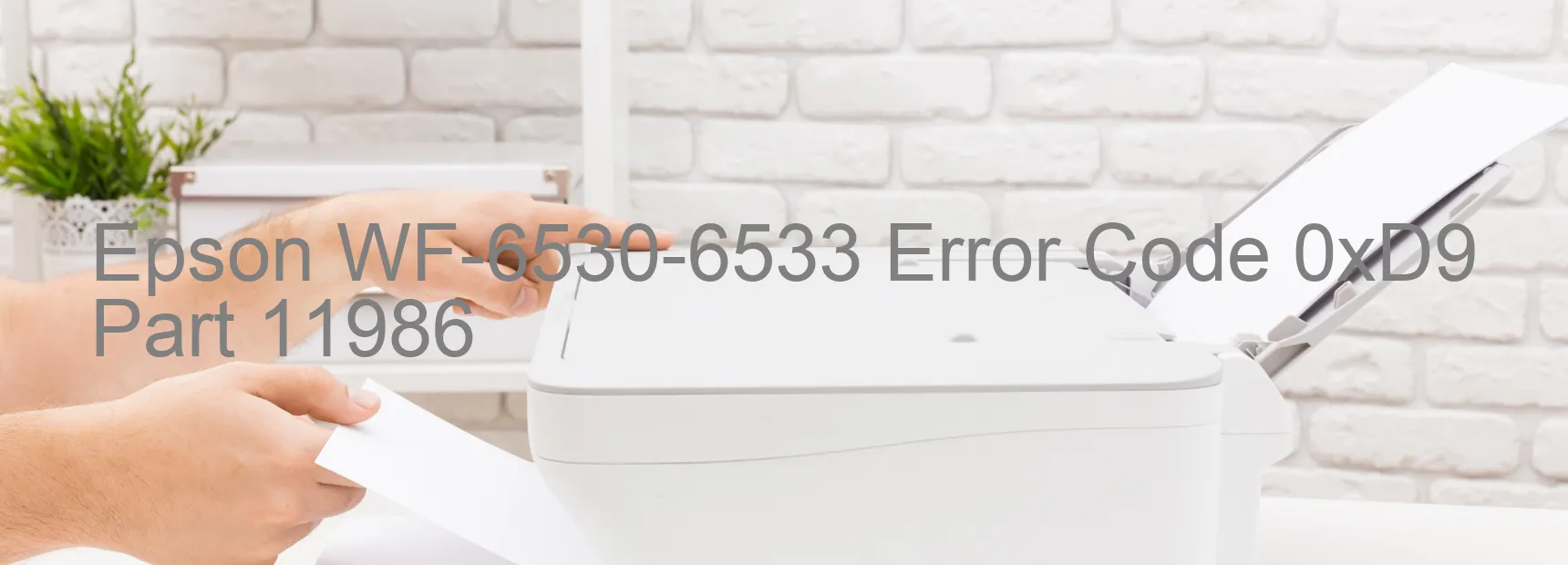 Epson WF-6530-6533 Error Code 0xD9 Part 11986