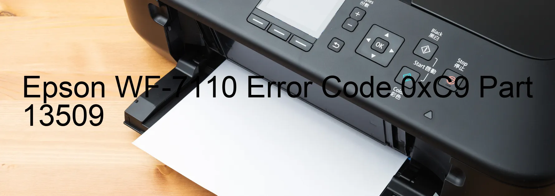 Epson WF-7110 Error Code 0xC9 Part 13509