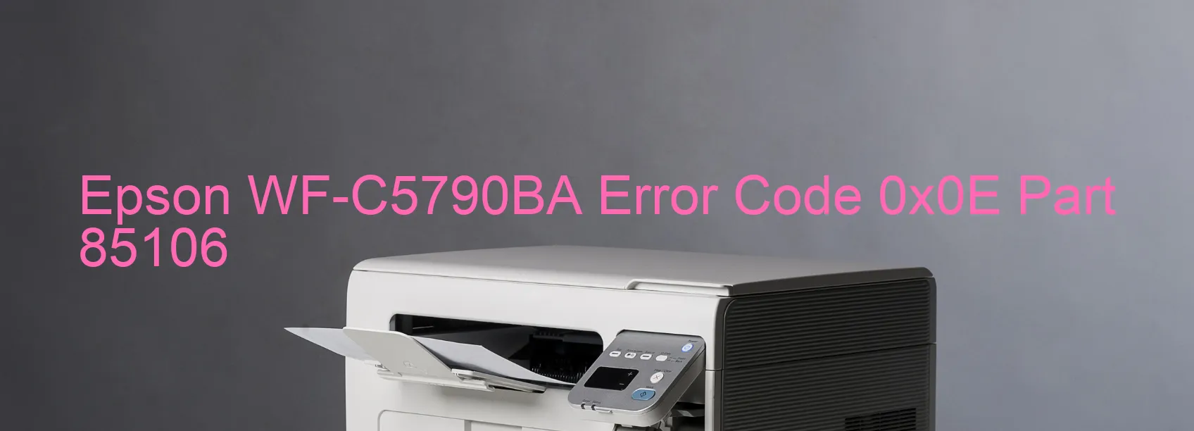 Epson WF-C5790BA Error Code 0x0E Part 85106