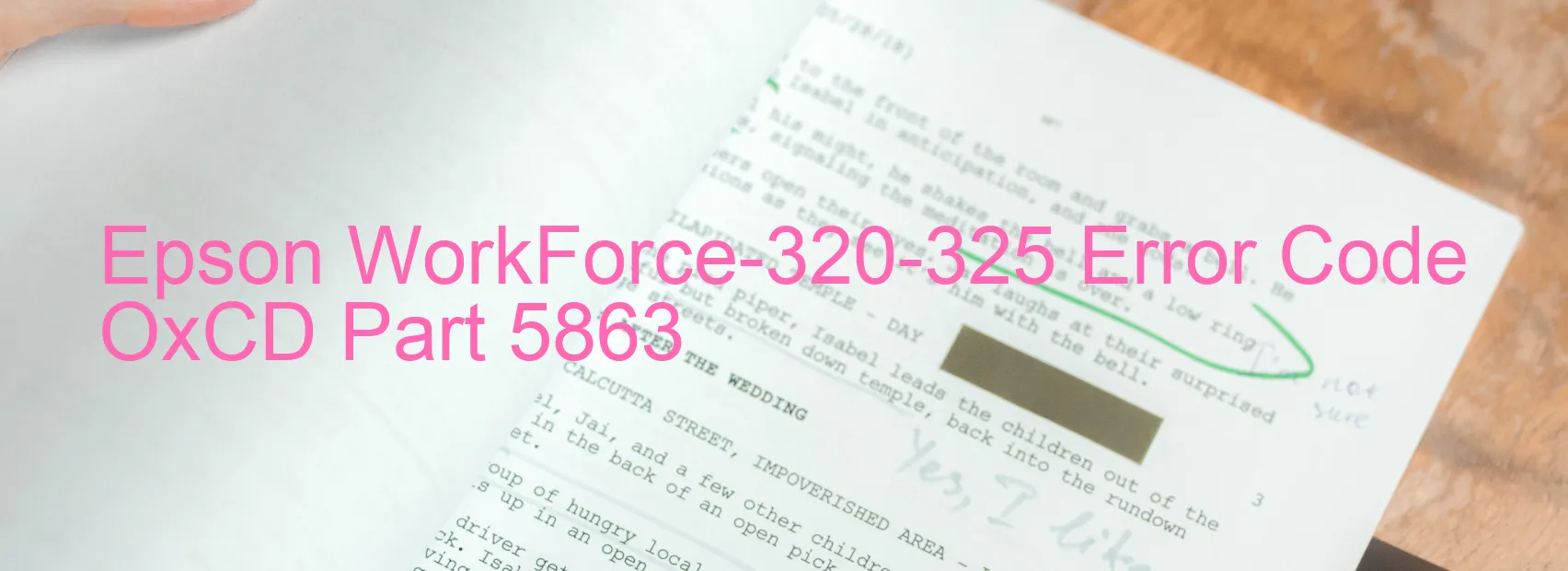 Epson WorkForce-320-325 Error Code OxCD Part 5863