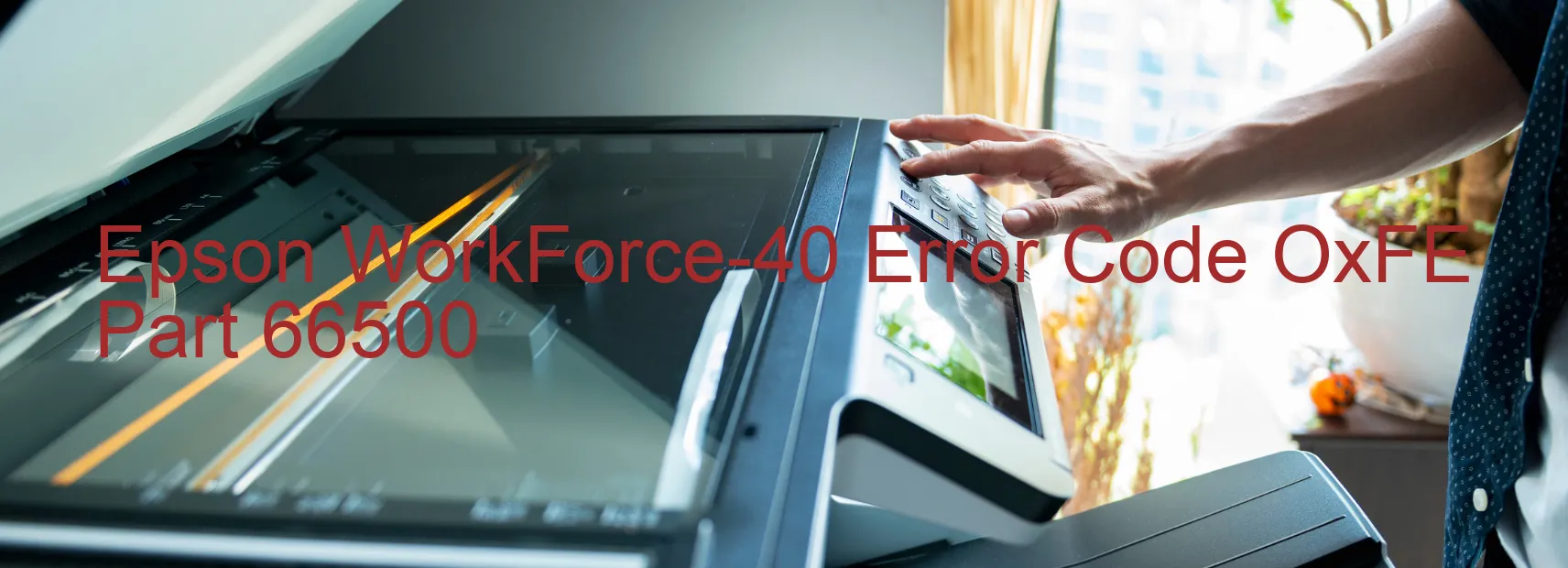 Epson WorkForce-40 Error Code OxFE Part 66500