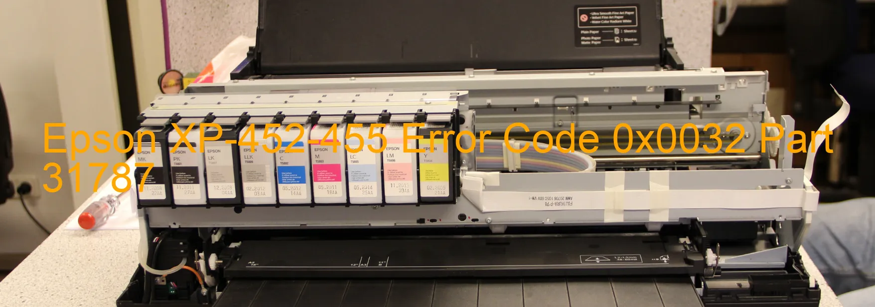 Epson XP-452-455 Error Code 0x0032 Part 31787