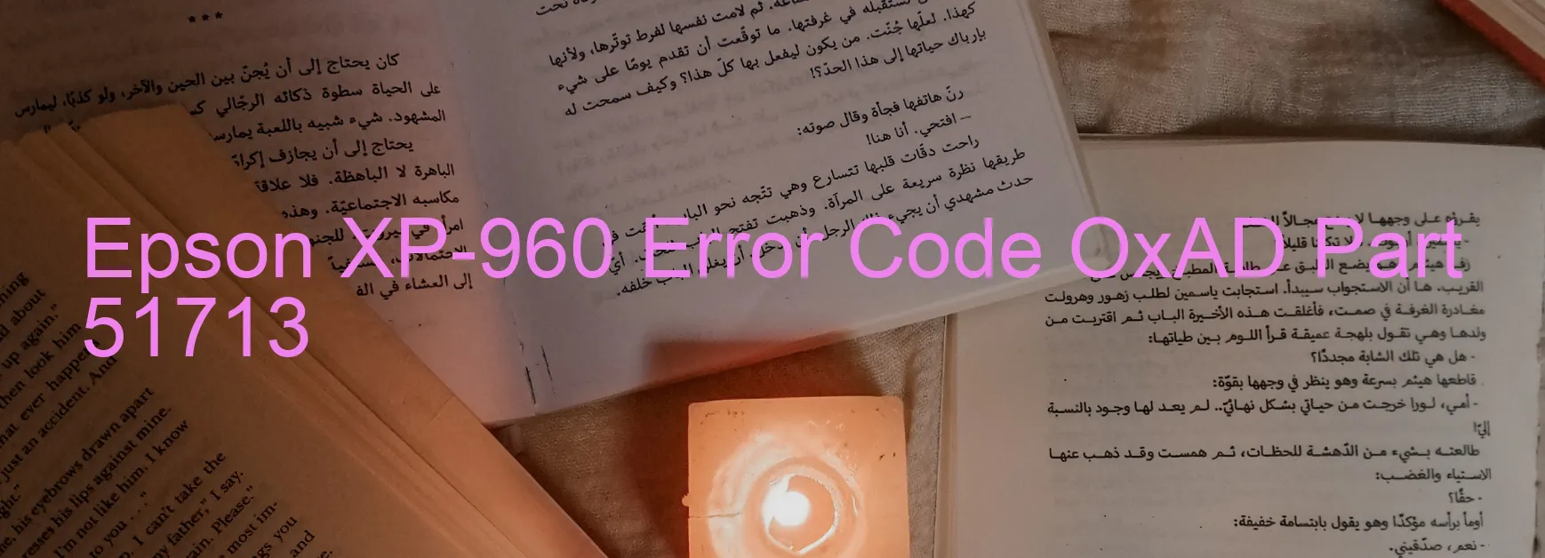 Epson XP-960 Error Code OxAD Part 51713