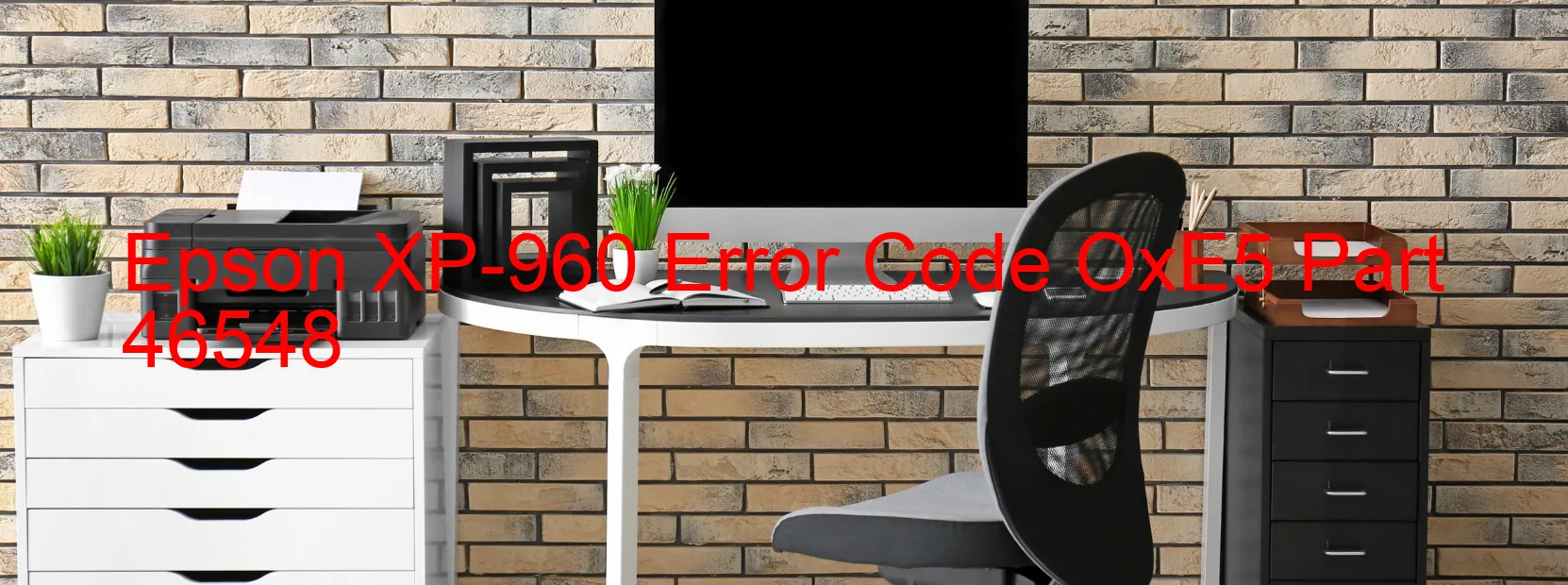 Epson XP-960 Error Code OxE5 Part 46548